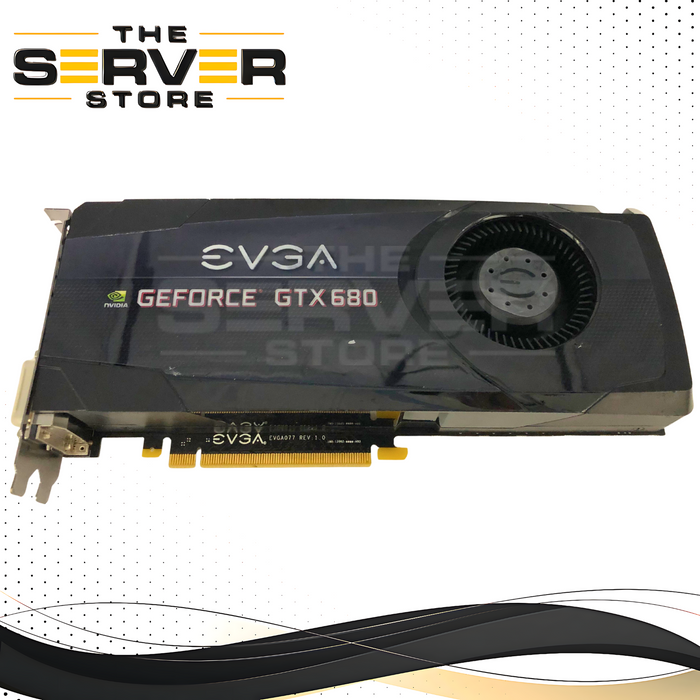 EVGA NVIDIA GeForce GTX 680 2GB GDDR5 Kepler Gaming Graphics Card. DVI-I, DVI-D, HDMI, DisplayPort. PCIe 3.0 x16. P/N: GTX-680, 843368011949, 02G-P4-2680-KR.
