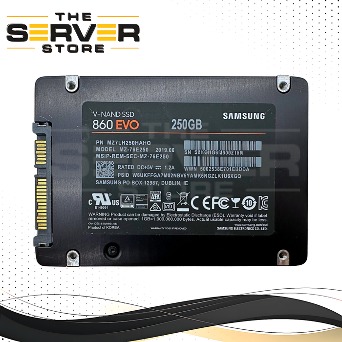 Samsung 250GB SATA 6G 2.5" SSD 860 Evo Series MZ7LH250HAHQ