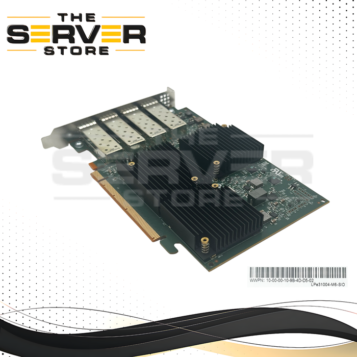Emulex 16Gb 4-Port Fibre Channel Broadcom PCIe 3.0 x16 Gen 6 HBA LPe31004-M6-SIO