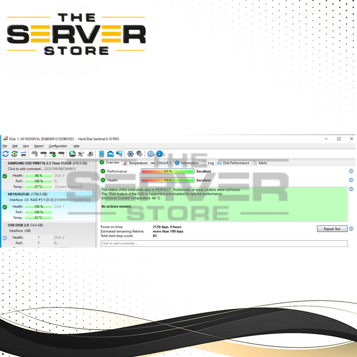 HPE 1.92TB SATA 6G RI LFF SCC 3.5" SSD 878853-001 877761-B21 877760-B21 (Substitute)