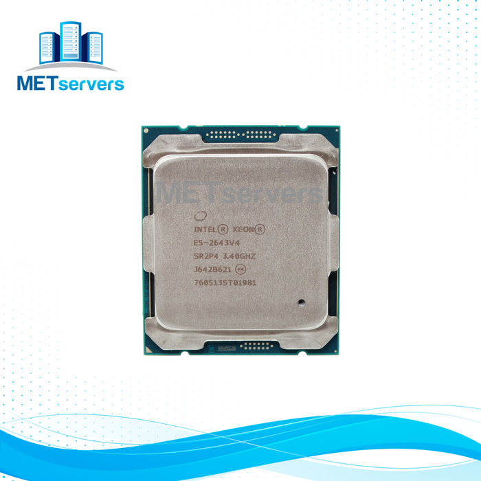 Intel Xeon E5-2643 v4 6 Core 3.4GHz 9.6GT/s 20MB 135W LGA2011-3 CPU Processor (E5-2643V4)