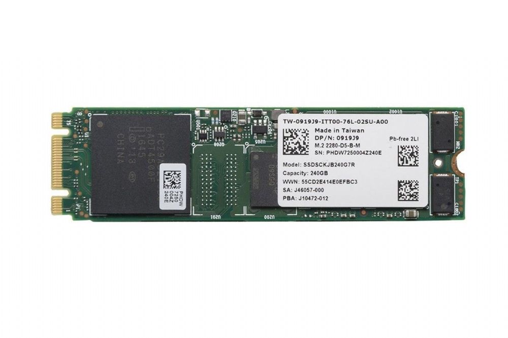 Dell/Intel M.2 2280 240GB 6GB/s SATA Solid State Drive SSD SSDSCKJB240G7R (919J9)