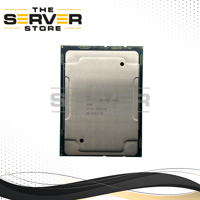 Intel Xeon Gold 6136 3.00GHz 12 Core 24.75M 150W FCLGA3647 CPU CD8067303405800 SR3B2