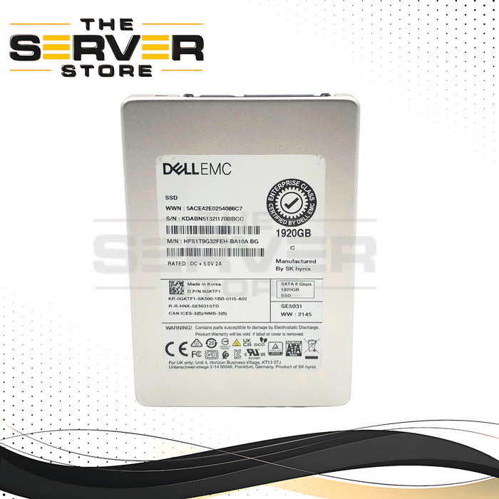 Dell 1.92TB SATA 6Gbps Mixed Use 2.5" SSD HFS1T9G32FEH 0GKTF1