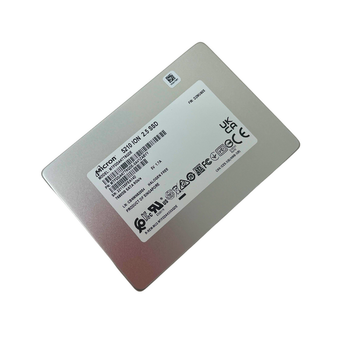 Micron 5210 ION Series 7.68TB SATA 6Gb/s 2.5" SSD Solid State Drive (MTFDDAK7T6QDE)