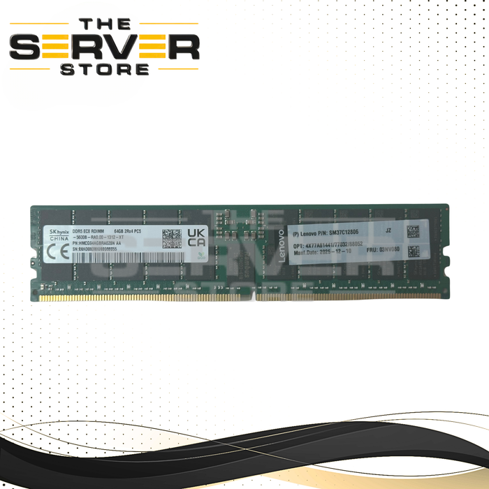 Lenovo 64GB 2Rx4 DDR5-5600 PC5-44800 EC8/ECC Registered Memory SK Hynix 03NV080 HMCG94AGBRA628N