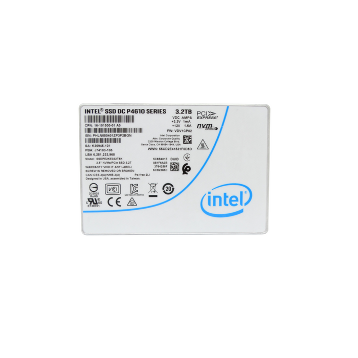 Intel DC P4610 Series 3.2TB NVMe 2.5" SSD Solid State Drive(SSDPE2KE032T8K)