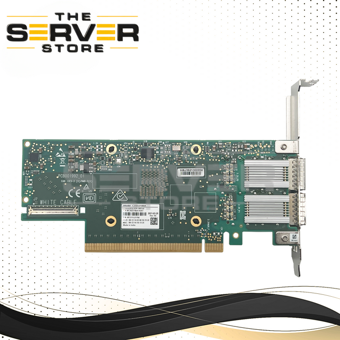 Mellanox ConnectX-6 200GbE dual-port PCIe3.0/4.0 x16 QSFP56 MCX653106A-HDAT ( High Profile Bracket )