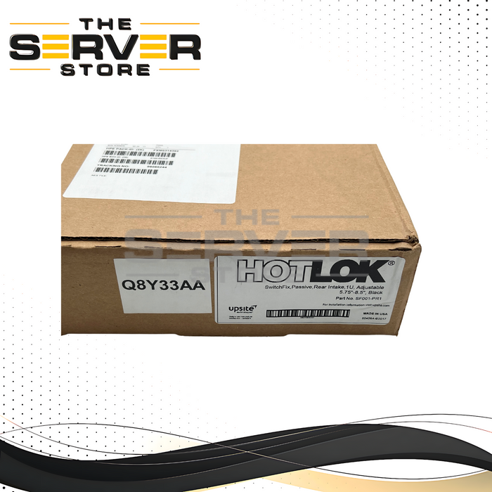 HPE Upsite HotLok SwitchFix 1U Rear Intake Airflow Duct SF001-PR1 Q8Y33A