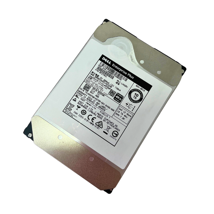 Dell 10TB 7.2K 12Gbps 4Kn SAS 3.5'' HDD Hard Drive (XGYWN)