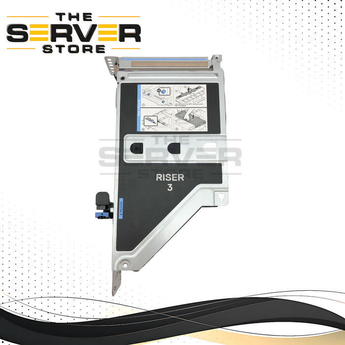 Dell PowerEdge R750 Server 2x PCIe x8 Full-Height Riser 3 Board (4 in 1) with Cage. P/N: JGR1Y, 0JGR1Y.