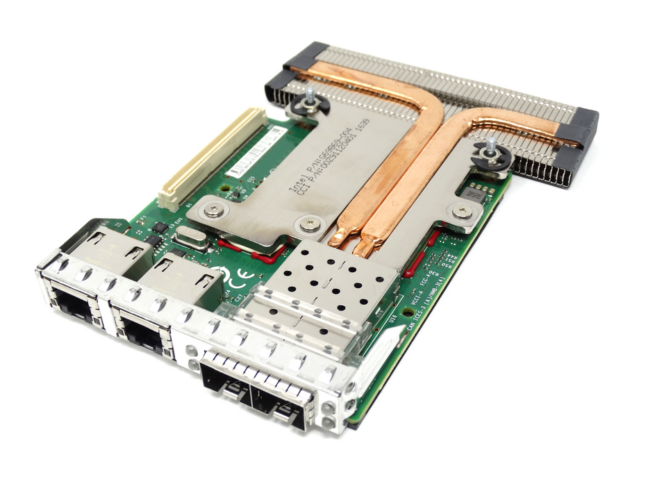 Dell Intel X520/I350 Quad Port 2x 10Gb SFP+ 2x 1Gb RJ45 Network Card (C63DV)