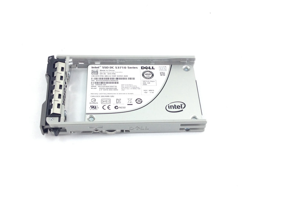 Dell Intel SSD DC S3710 400GB 6Gbps SATA 2.5'' Solid State Drive (07C7FK)