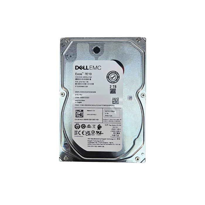 Dell 2TB 6Gbps 7.2K SATA 3.5" HDD (0Y4CD)