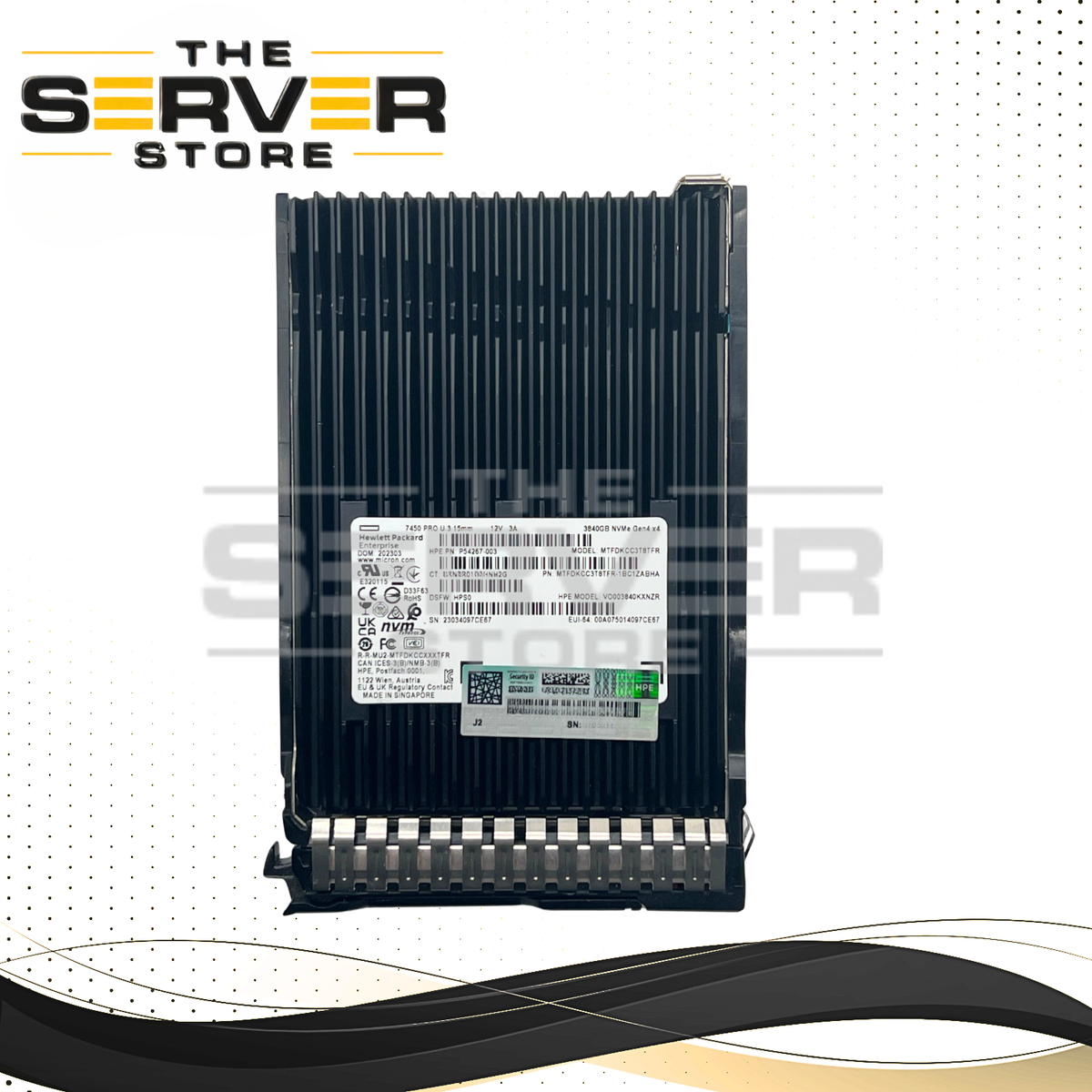 HPE 3.84TB NVMe U.3 G4 RI SC 2.5