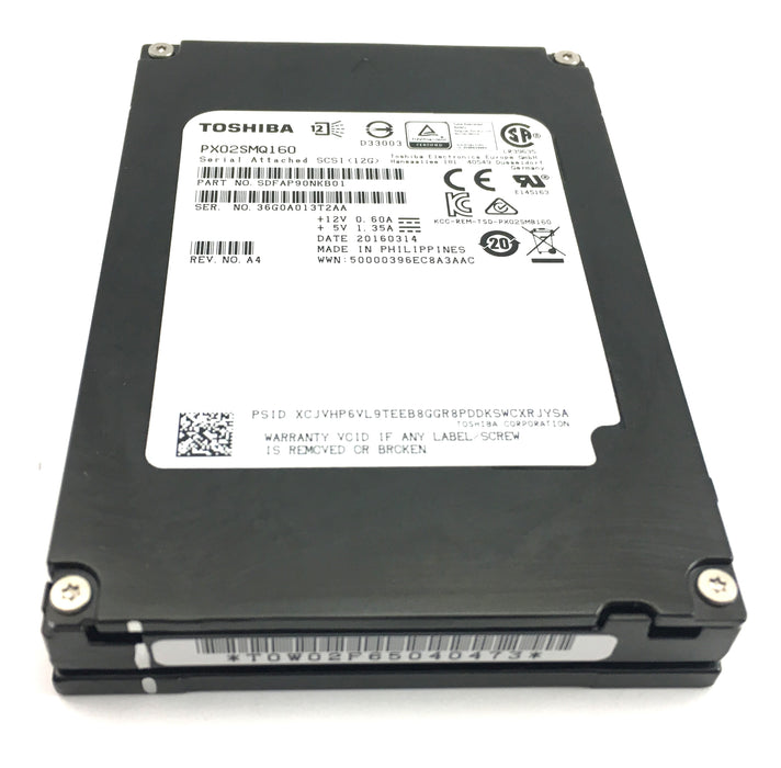 Toshiba 1.6TB 12Gbps SAS 2.5'' Solid State Drive SSD (SDFAP90NKB01)