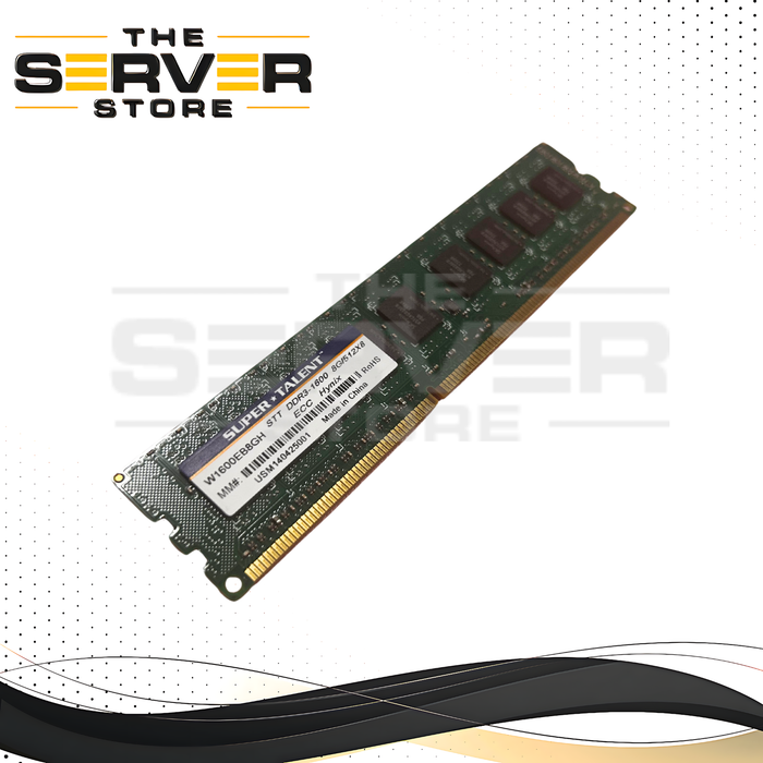 Super Talent 8GB DDR3-1600MHz ECC Unbuffered (UDIMM) W1600EB8GH