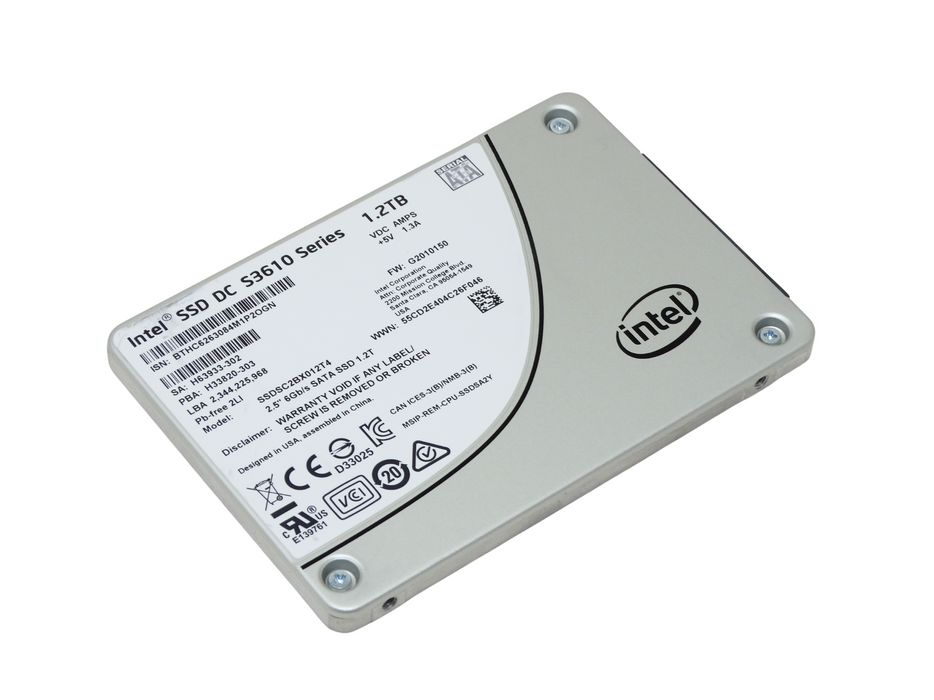 Intel DC S3610 Series 1.2TB 6Gbps SATA 2.5'' SSD Solid State Drive (SSDSC2BX012T4)