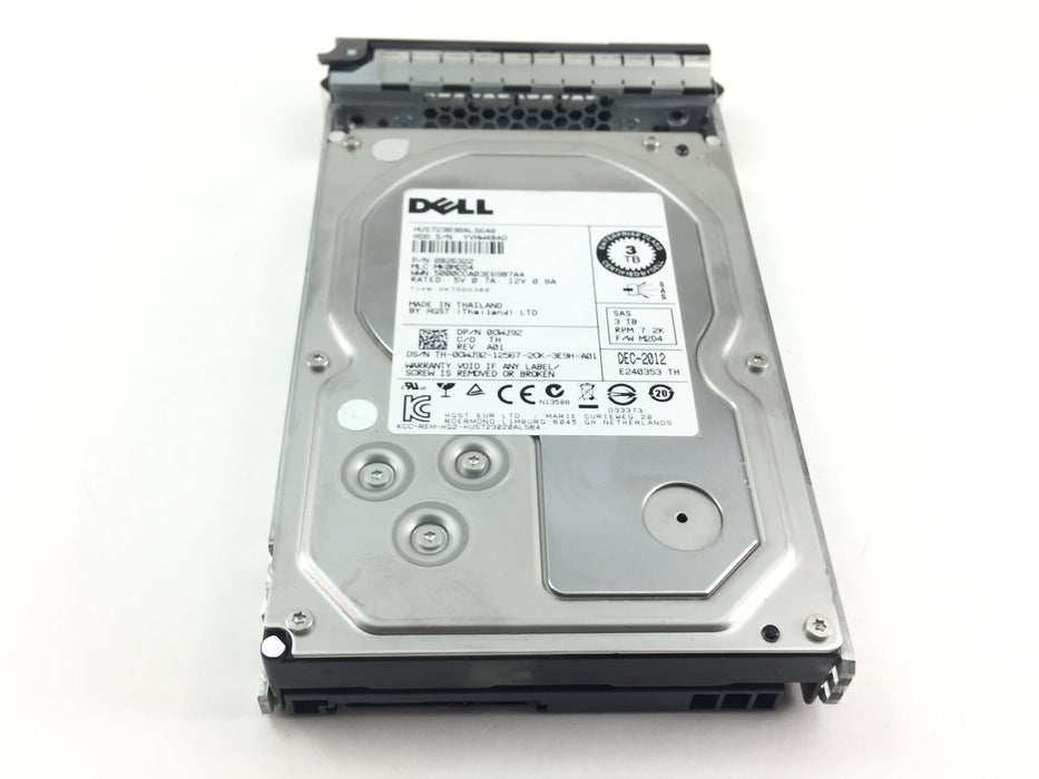 Dell 3Tb 7.2K SAS 3.5'' Hard Drive w/ Tray (CWJ92)