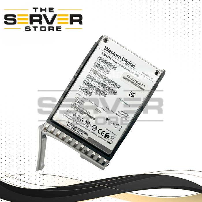 Cisco 3.84TB SAS 12G SFF 2.5" SSD WUSTR1538ASS205 0P40604 UCS-SD38T2HTNK9