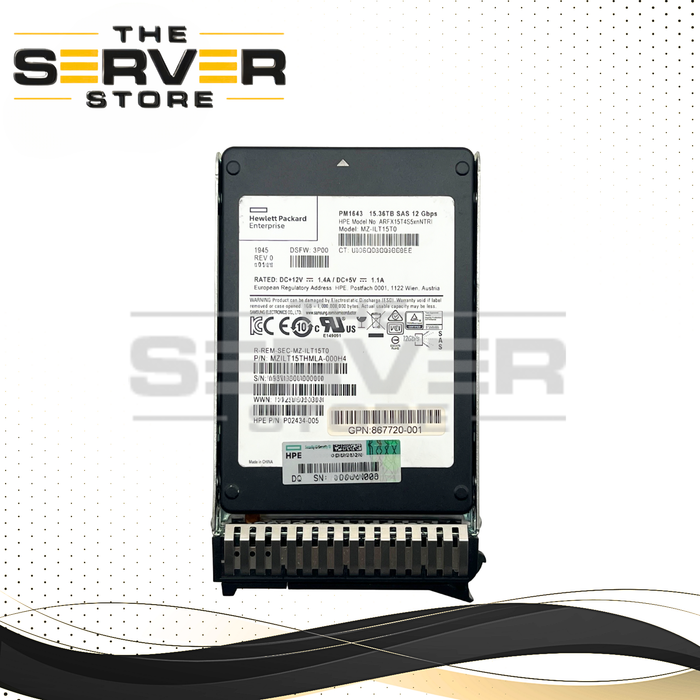 Samsung 15.36TB SAS 12G RI SFF 2.5" SED (512e) SSD PM1643 Series MZILT15THMLA MZ-ILT15T0 for Lenovo ThinkSystem Server (Lenovo Tray Included)