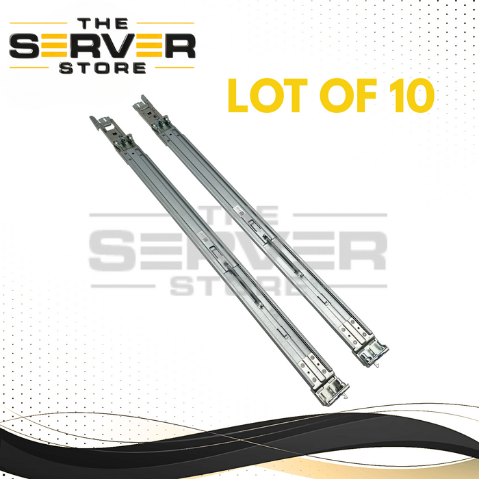 (LOT OF 10) Dell 1U Type A7 Sliding Ready Rails Kit  0RK1KT RK1KT for PowerEdge R330 R620 R630 R640 R420 R430 R320