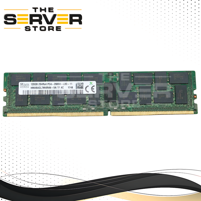 SK Hynix 128GB 2S4Rx4 PC4-2666V-L (DDR4-2666) ECC Load-Reduced (LRDIMM) Server Memory Module. P/N: HMABAGL7M4R4N-VN.