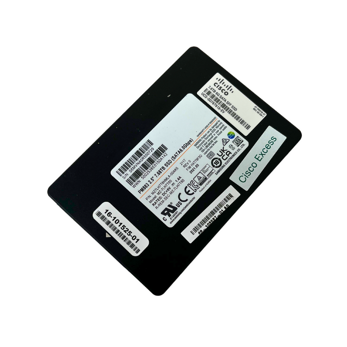 Cisco 7.68TB 2.5'' SATA 6Gb/s Enterprise Value SSD Solid State Drive (UCS-SD76T61X-EV)