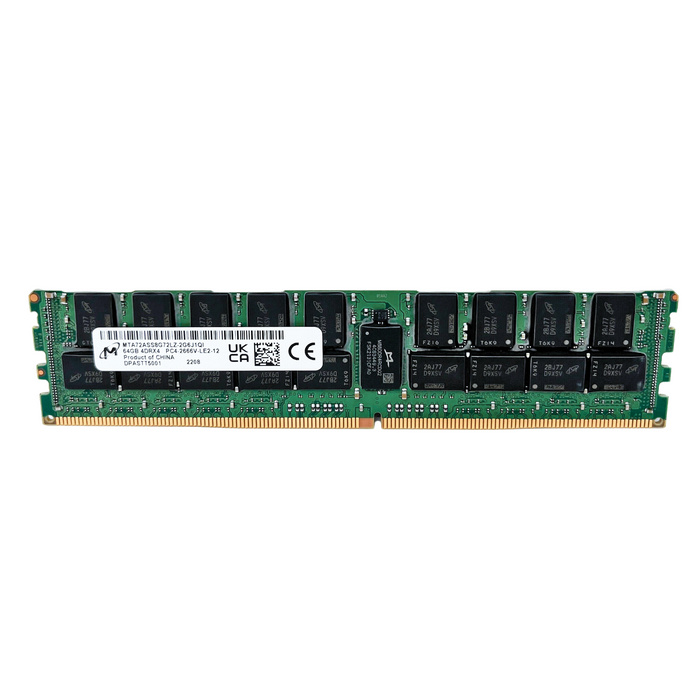 Micron 64GB 4DRX4 PC4-2666V DDR4 2666Mhz ECC REG LRDIMM Server Memory (MTA72ASS8G72LZ-2G6J1)