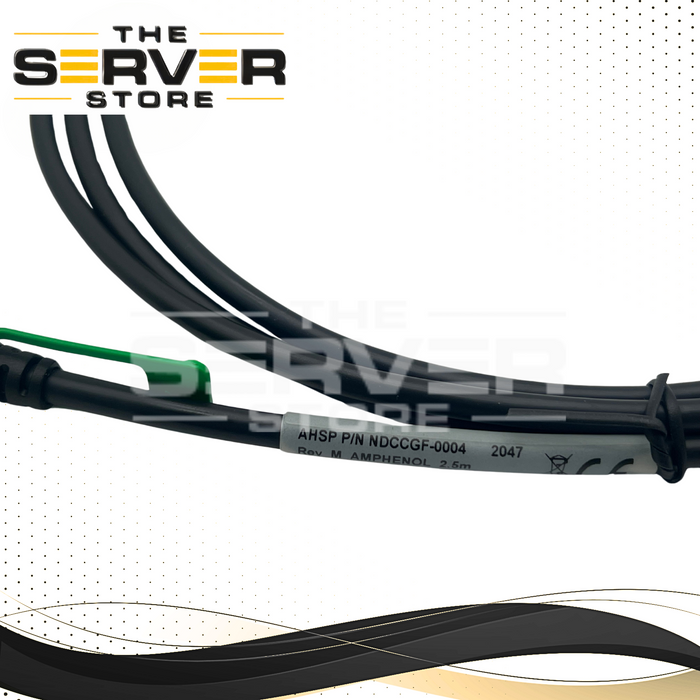 Amphenol 25G SFP28 to SFP28 Passive Direct Attach DAC Copper Twinax Cable 30 AWG 2.5 Meter (8.2ft) NDCCGF-0004