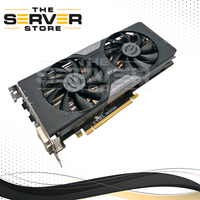 EVGA NVIDIA GeForce GTX 760 4GB GDDR5 ACX Gaming Graphics Card. DVI-I, DVI-D, HDMI, DisplayPort. P/N: 04G-P4-3768-KR