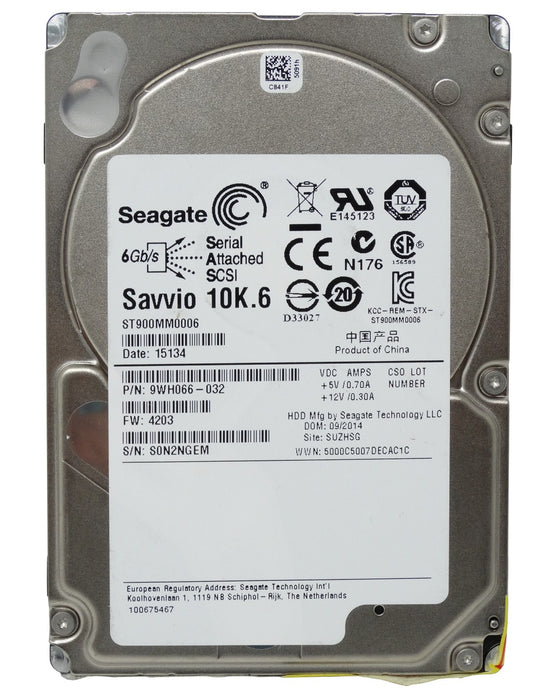 Seagate Savvio 900GB 10K 6Gbps 2.5'' SAS HARD DRIVE (ST900MM0006)