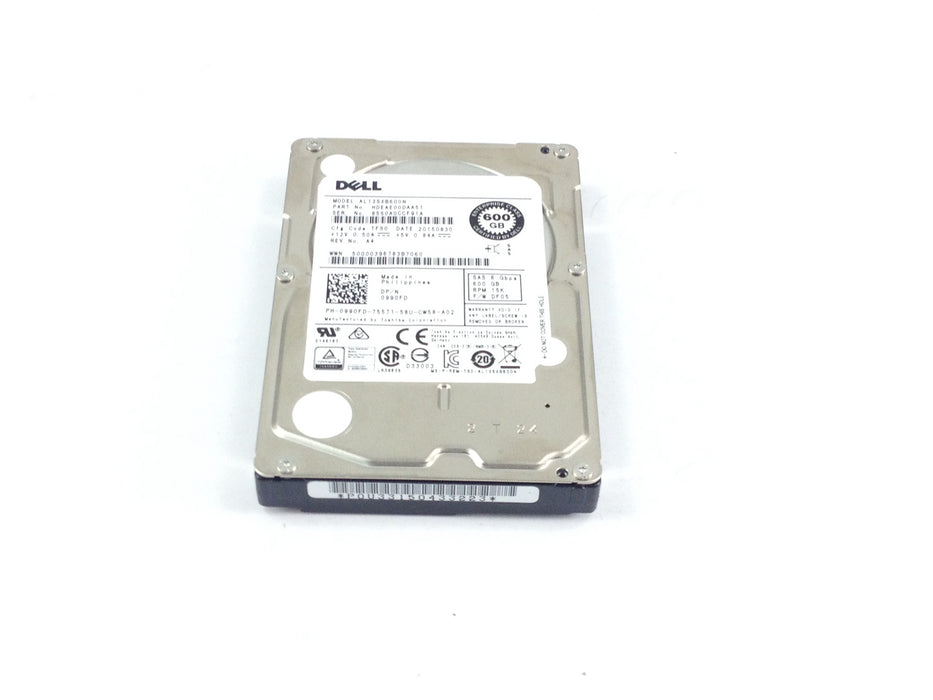 Dell Entertprise 600GB 15K 6G 6Gbps SAS 2.5'' HDD Hard Drive (990FD)