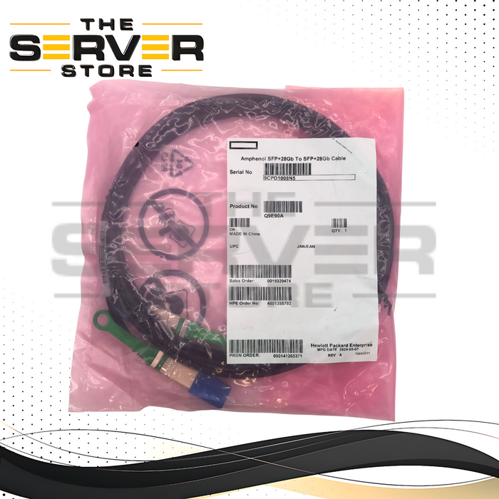 (LOT OF 10) Amphenol 10G/25G SFP+ SFP28 DAC 3m Twinax Cable NDCCGF-0005