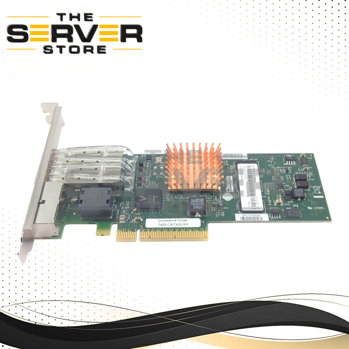 IBM Chelsio Quad-Port 2x 1GbE + 2x 10G SFP+ Linux Network Card 74Y1987