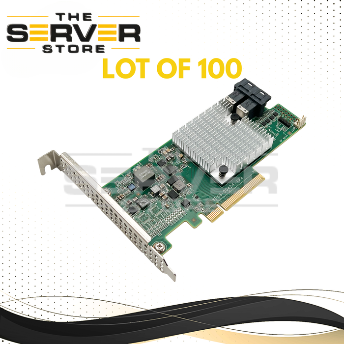 (LOT OF 100) LSI 8P 12G IT Mode FreeNAS Host Bus Adapter (HBA) SAS 9300-8i SAS3008 Controller YZCA-00424-101