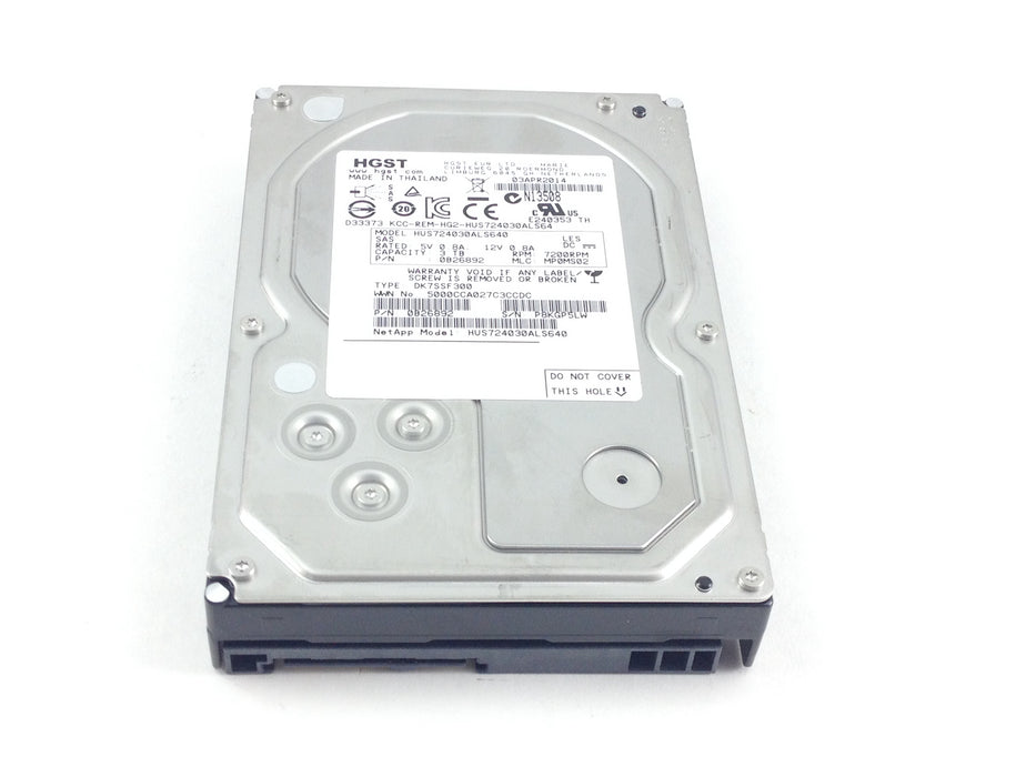 HGST ULTRASAR 3TB 7.2K 6Gbps  SAS 3.5'' HARD DRIVE (HUS724030ALS640)