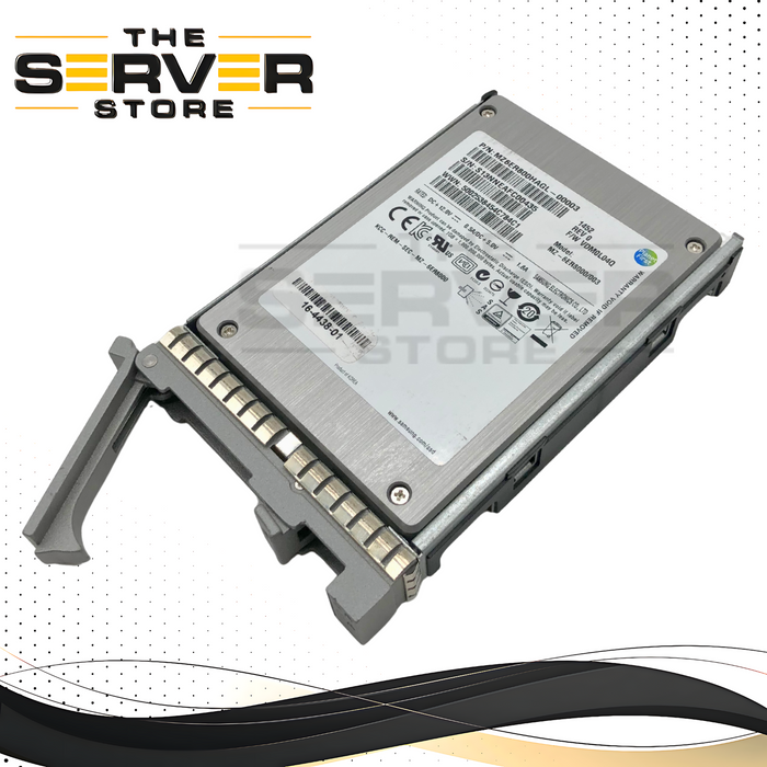 Cisco Samsung SM1625 800GB SAS 6Gb/s 2.5-inch SFF Enterprise Solid State Drive (SSD) in Caddy. P/N: 16-4438-01.