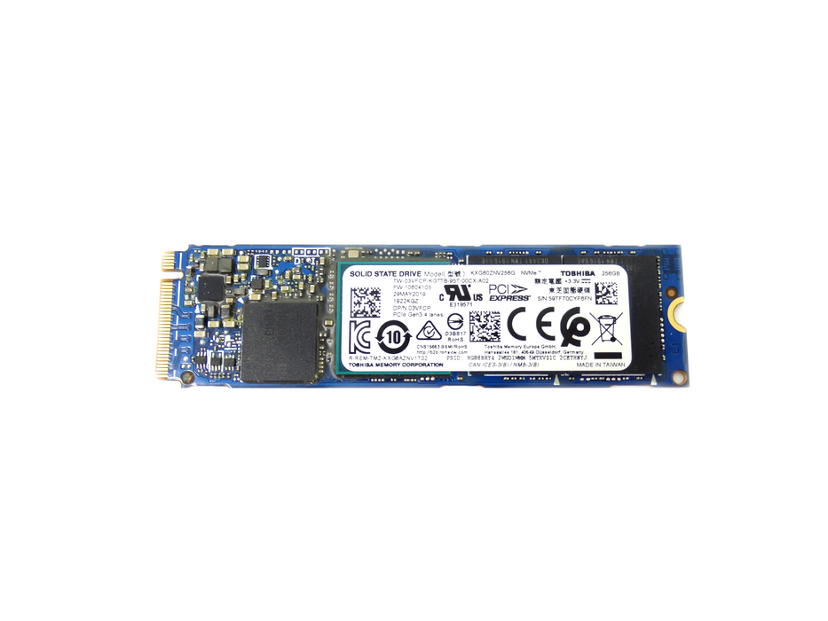 Dell 256GB M.2 Gen3 x4 PCIe Express NVMe SSD (KXG60ZNV256G)