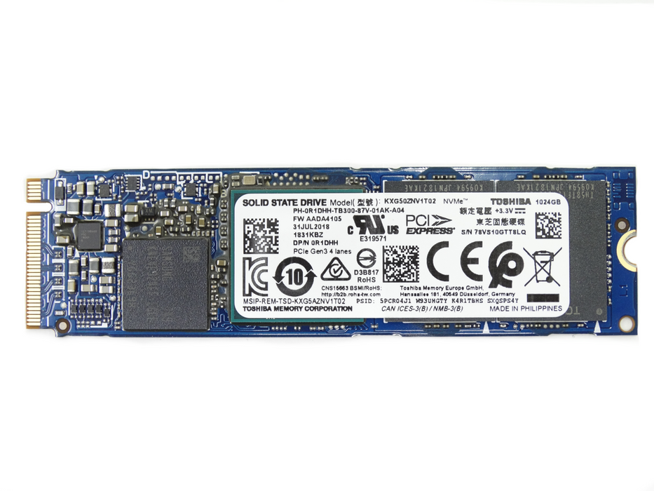 Dell 1TB 6Gbps M.2 NVMe SSD Solid State Drive (KXG50ZNV1T02)