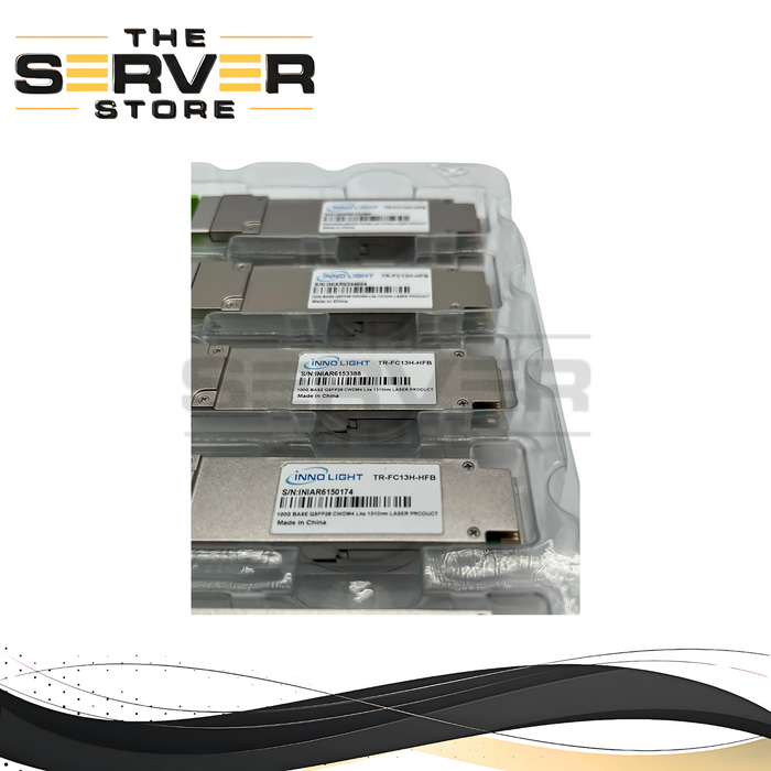 (LOT OF 10) INNOLIGHT 100G BASE QSFP28 CWDM4 Lite 1310nm Transceiver TR-FC13H-HFB
