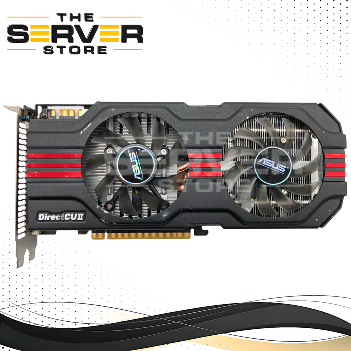 ASUS NVIDIA GeForce GTX 560 Ti 1GB GDDR5 384 Cores DirectCU II Gaming Graphics Card. DVI, Mini HDMI, VGA. PCIe 2.0 x16. P/N: GTX560 TI.
