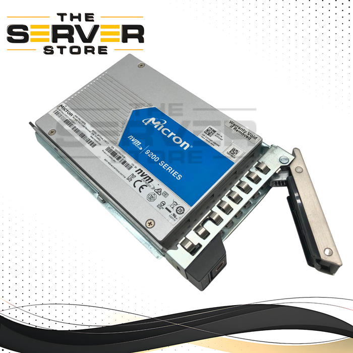 Dell Micron 9200 PRO 3.84TB NVMe U.2 2.5-inch SFF Mixed Use Enterprise Solid State Drive (SSD) in Caddy. P/N: 03FG6P, 3FG6P, MTFDHAL3T8TCT-1AR1ZABYY, MTFDHAL3T8TCT.