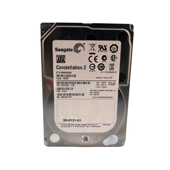 Seagate 1TB 7.2K SATA 6Gb/s 2.5'' Hard Drive HDD (ST91000640NS)