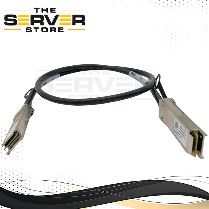 Dell Amphenol 1 Meter 100GbE QSFP28 to QSFP28 Passive Direct Attach Copper (DAC) Twinax Cable. P/N: 0P7C7N, P7C7N.