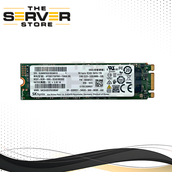 Dell 1TB SATA 6G 2280 M.2 SSD SK Hynix SC401 HFS001T39TNH-73A0A 0GRRD7 GRRD7