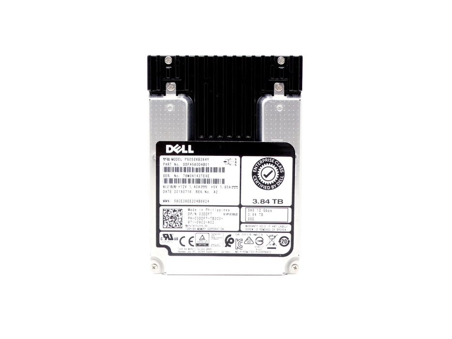 Dell Enterprise 3.8TB SAS 12Gbps 2.5'' SSD Solid State Drive (T6WNR)