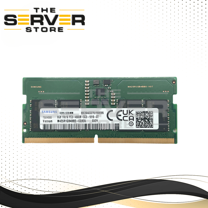 Samsung 8GB 1Rx16 DDR5-4800B PC5-38400 no-ECC Unbuffered SODIMM Memory MTC4C10163S1SC48BA1