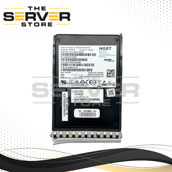 Cisco 1.6TB NVMe U.2 HE PCIe G3 x4 2.5" SSD HGST Ultrastar UCSC-NVMEHW-H1600
