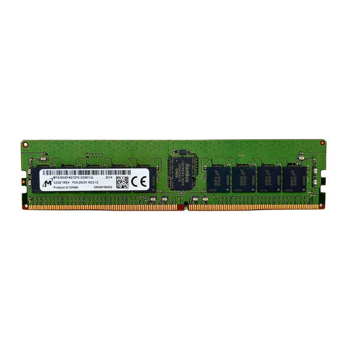 Micron 32Gb 1RX4 PC4-2933Y DDR4 2933Mhz ECC REG Memory (MTA18ASF4G72PZ-2G9B1)